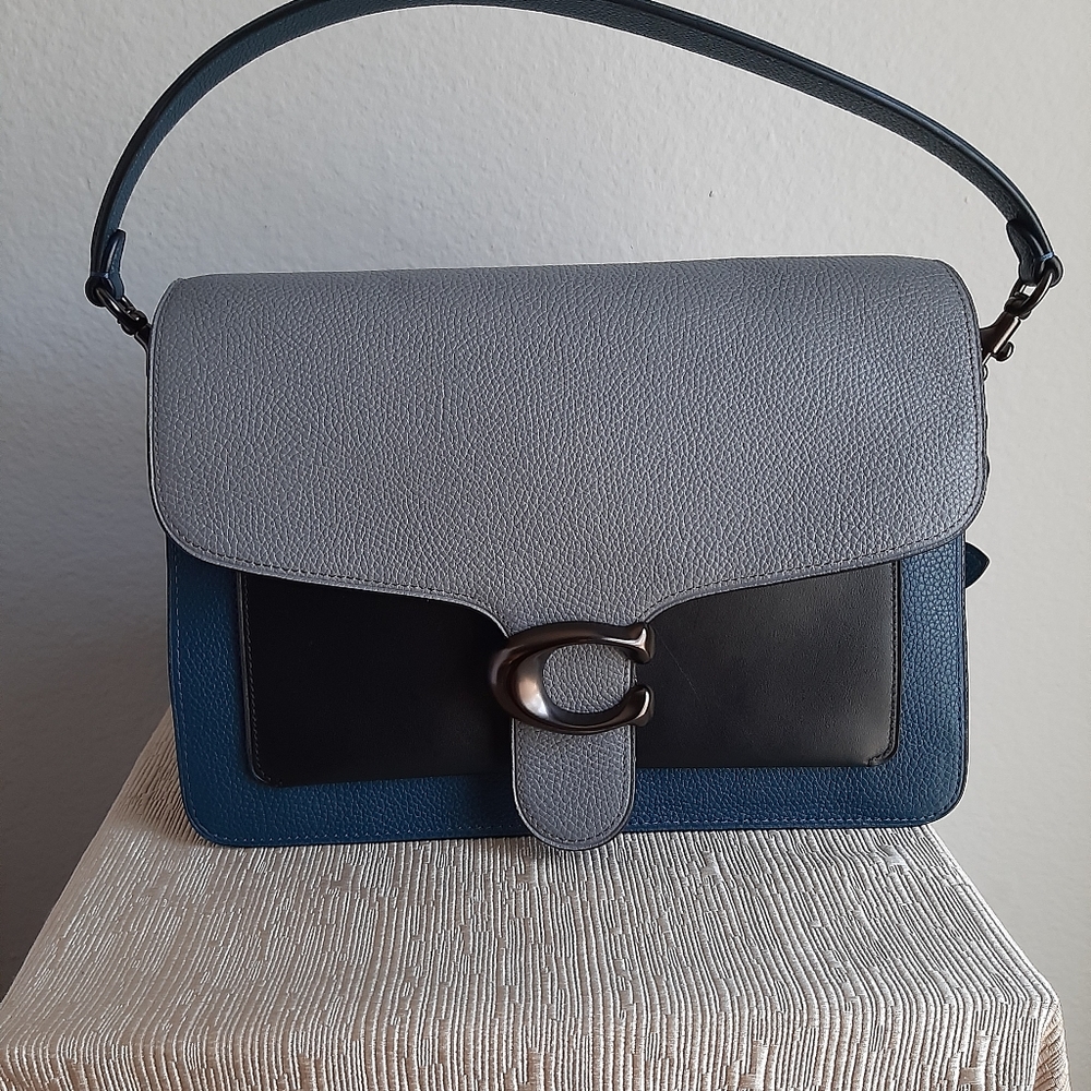 Coach Tabby Colorblock large pebbled leather satch - Picture 2 of 15